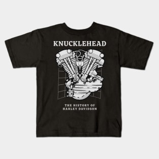 Knucklehead american engine Kids T-Shirt